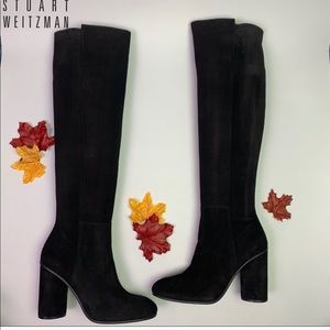 STUART WEITZMAN Eloise 95 Knee High Suede Boots